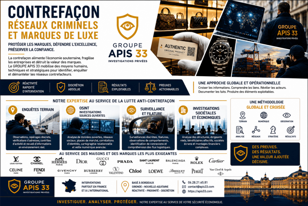 Contrefaçon et APIS 33