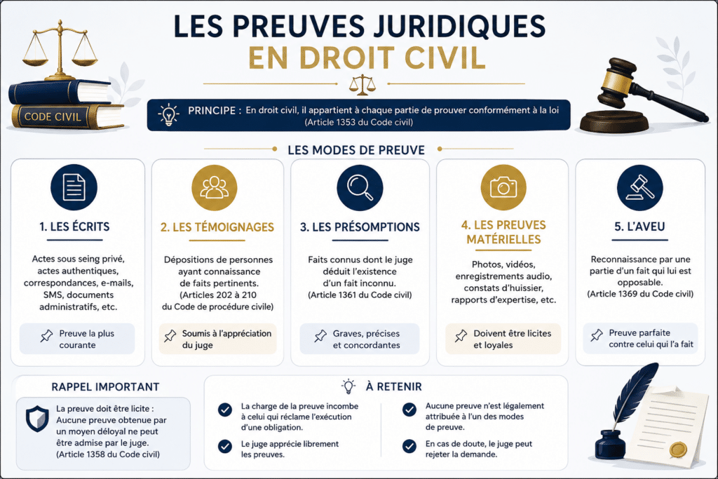 Preuve juridique en droit civil