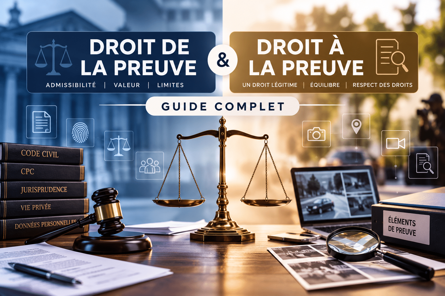 Droit de la preuve et droit à la preuve : guide complet
